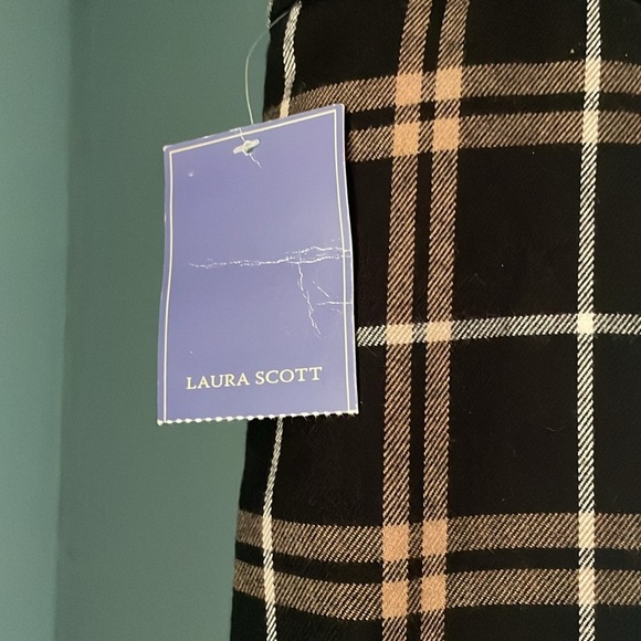 Y2K Laura Scott Plaid Lined Skirt Medium NWT preppy NWT - Picture 3 of 6